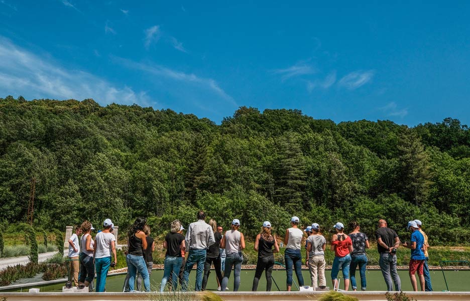 camping lawn bowl ardeche