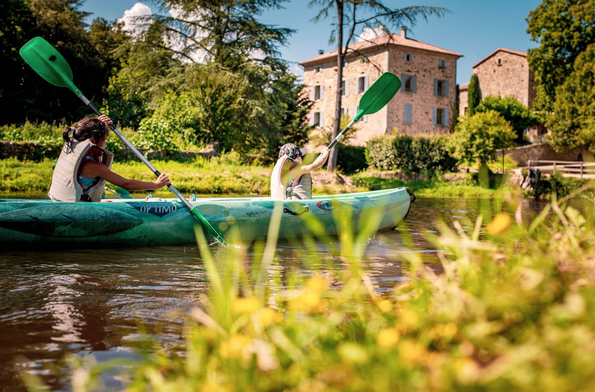 camping canoe ardeche
