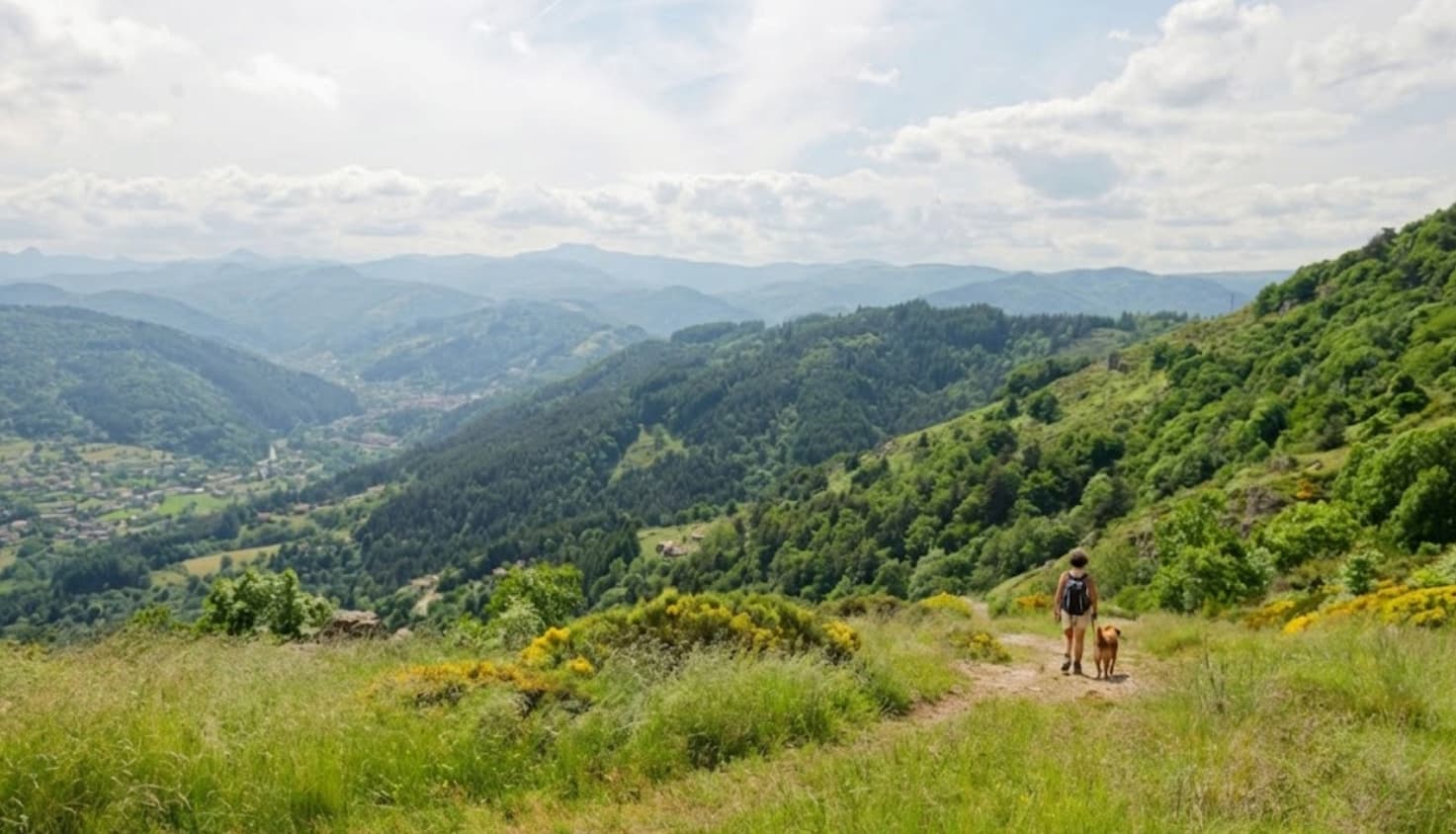 Ardèche avec son chien